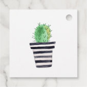 Gepottete Kaktus beobachten, wie ich Baby Shower F Geschenkanhänger (Rückseite)