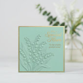 geprägte Blumen-Muttertags-Karte Karte (Stehend Vorderseite)