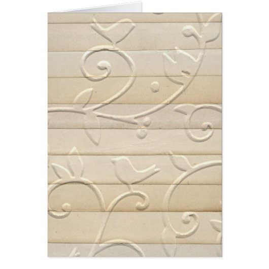 geprägte Papierdesign-Karte (Vorne)
