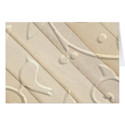 geprägte Papierdesign-Karte (Vorderseite (Horizontal))