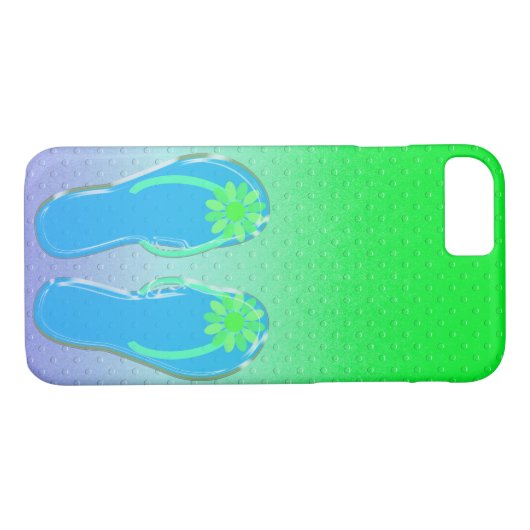 geprägte Punkte mit Flip-Flops Case-Mate iPhone Hülle (Rückseite (Horizontal))