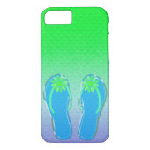 geprägte Punkte mit Flip-Flops Case-Mate iPhone Hülle (Rückseite)
