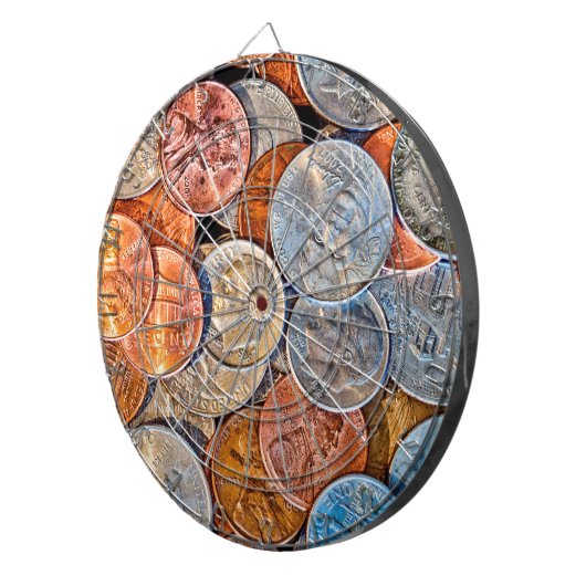 geprägte Währung Dartscheibe (Vorderseite rechts)