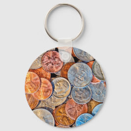 geprägte Währung Schlüsselanhänger
