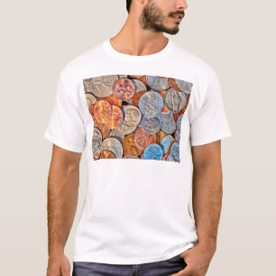 geprägte Währung T-Shirt