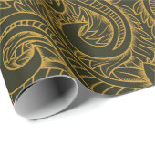 geprägter Hintergrund dekorative antike klassische Geschenkpapier (Rolleneckpunkt)