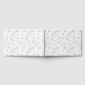 Geprägtes Blumenhochzeit Gästebuch (Voll)