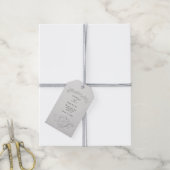 Geprägtes Blumenhochzeitsgeschenk-Tag Geschenkanhänger (Mit Garn)