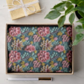 geprägtes Blumenmuster  Seidenpapier (Geschenk)