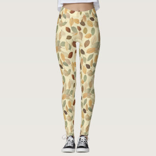 Gepresste Blatt-Harmonie – Vintage-Botanik (10) Leggings