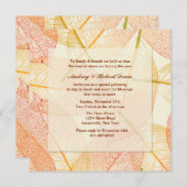 Gepresste Blätter-Einladung Einladung (Vorne/Hinten)