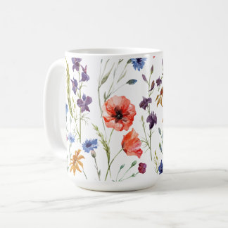 Gepresste Blumen Boho Wildblume Cottagecore Natur Kaffeetasse