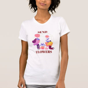 Gepresste Blumen Damen T-Shirt