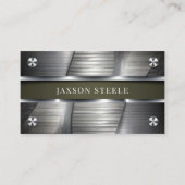 Gepresste Metalle und Olivenöle Visitenkarte (Vorderseite)