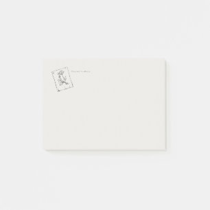 Gepresste Rose - Korrespondenz im Regency-Stil Post-it Klebezettel