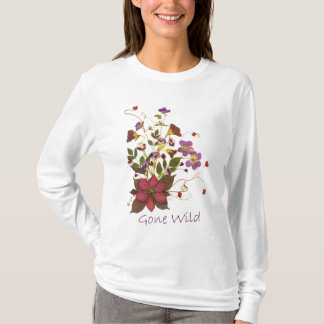 Gepresster Blumen-Behälter - Clematis T-Shirt