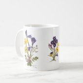 Gepresster Blumen-Entwurf Kaffeetasse (Vorderseite Links)