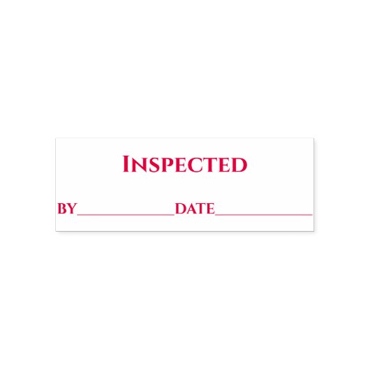 Geprüft am Datum Selbstfärbender Stempel (Design)