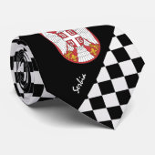 Geprüfte serbische Krawatte, Mode unter serbischer Krawatte (Gerollt)