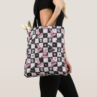 Geprüfte Spooky-Hexenhut & Skulls-Tote-Tasche