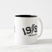 Geprüfter Leuchtstift Geburtsjahr Zweifarbige Tasse (VorderseiteRechts)