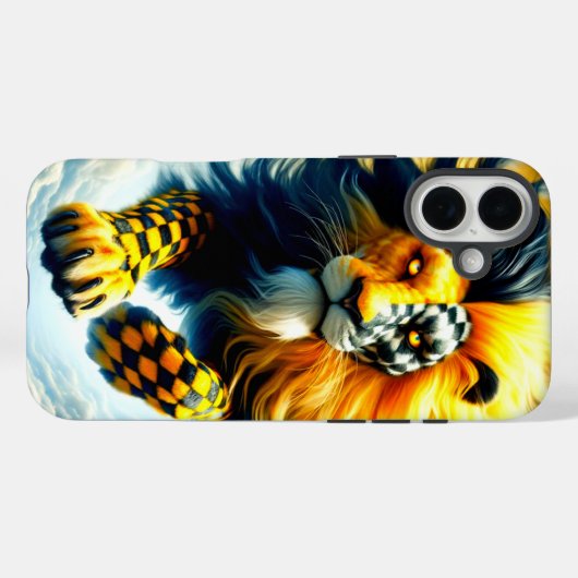 Geprüfter Lion Phone Case (Rückseite (Horizontal))