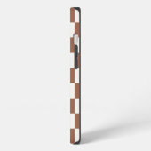 Geprüfter Orangenrost Terrakotta-Gehäuse iPhone Hülle (Linke Seite)