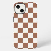 Geprüfter Orangenrost Terrakotta-Gehäuse iPhone Hülle (Rückseite)