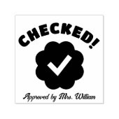 Geprüfter Tick-Lehrer Permastempel (Design)