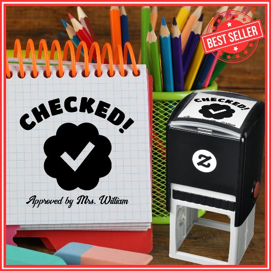 Geprüfter Tick-Lehrer Permastempel