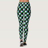 Geprüftes Djibouti-Flag-Muster Leggings (Rückseite)