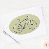 Geprüftes Fahrrad Ovaler Aufkleber (Umschlag)