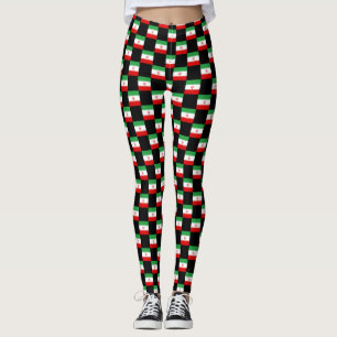Geprüftes iranisches Flaggenmuster Leggings