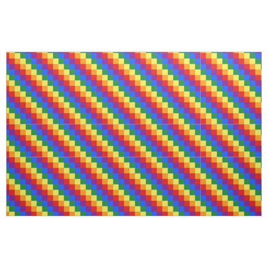 Geprüftes LGBT-Muster Stoff (Fat Quarter (45,7 x 55,9 cm))