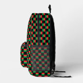 Geprüftes Muster der Burkina Faso-Flagge Bedruckter Rucksack (Rechts)