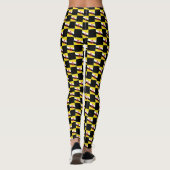 Geprüftes Muster für die Brunei-Flagge Leggings (Rückseite)