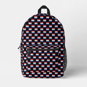 Geprüftes niederländisches Flaggenmuster Bedruckter Rucksack