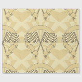 Geprüftes Racing Fags Wrapping Paper Geschenkpapier (Flach)