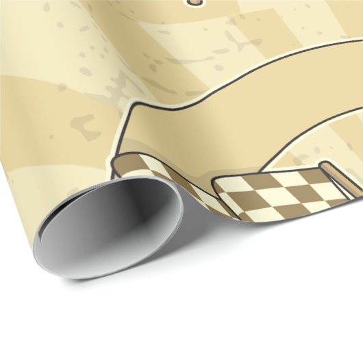 Geprüftes Racing Fags Wrapping Paper Geschenkpapier (Rolleneckpunkt)