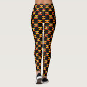 Geprüftes Uganda-Flag-Muster Leggings (Rückseite)