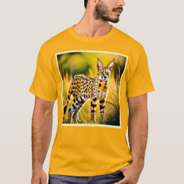 Gepunktet African Savannah Serval Cat T-Shirt