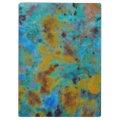 Gepunktet Blue Chrysocolla Jasper Klemmbrett (Rückseite)