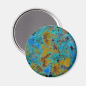 Gepunktet Blue Chrysocolla Jasper Magnet (Vorderseite/Rückseite)