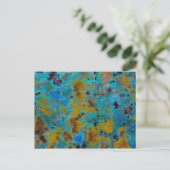 Gepunktet Blue Chrysocolla Jasper Postkarte (Stehend Vorderseite)