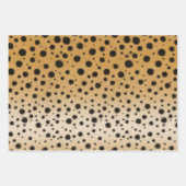 Gepunktet Cheetah Fur Schönes Tierblatt Geschenkpapier Set (Vorderseite 3)
