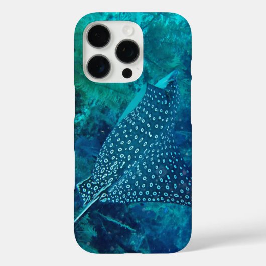 Gepunktet Eagle Ray Iphone Case (Rückseite)