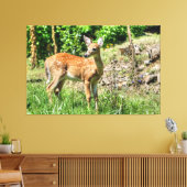 Gepunktet Fawn Leinwanddruck (Insitu (Wohnzimmer))