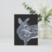 Gepunktet Fawn Postkarte (Stehend Vorderseite)
