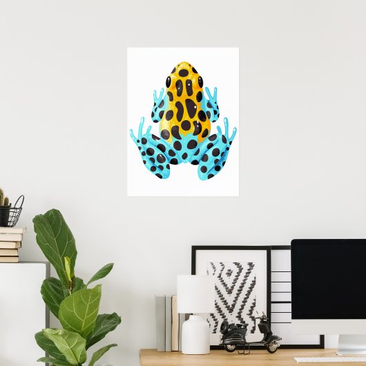 Gepunktet Frog Digital Print | Froschwand Poster (Heimbüro)