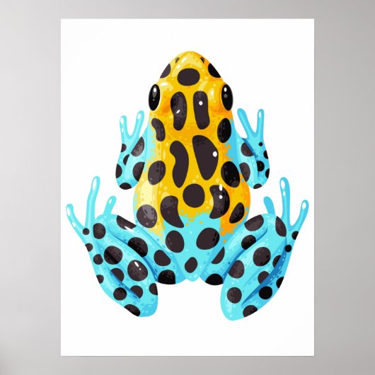 Gepunktet Frog Digital Print | Froschwand Poster (Vorne)
